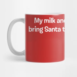 SANTA MILK AND COOKIES Mug